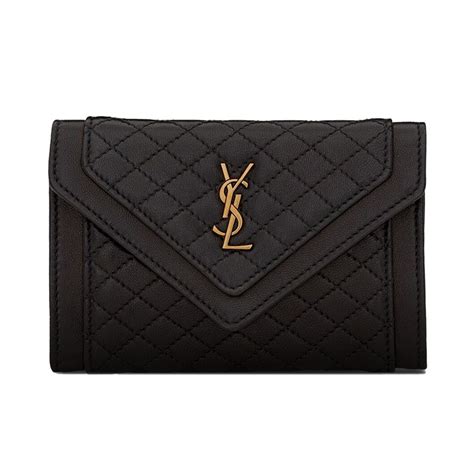 portefeuille ysl noir|ysl lambskin wallet.